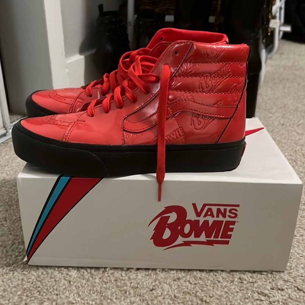 Limited Edition Red Patent David Bowie Vans
